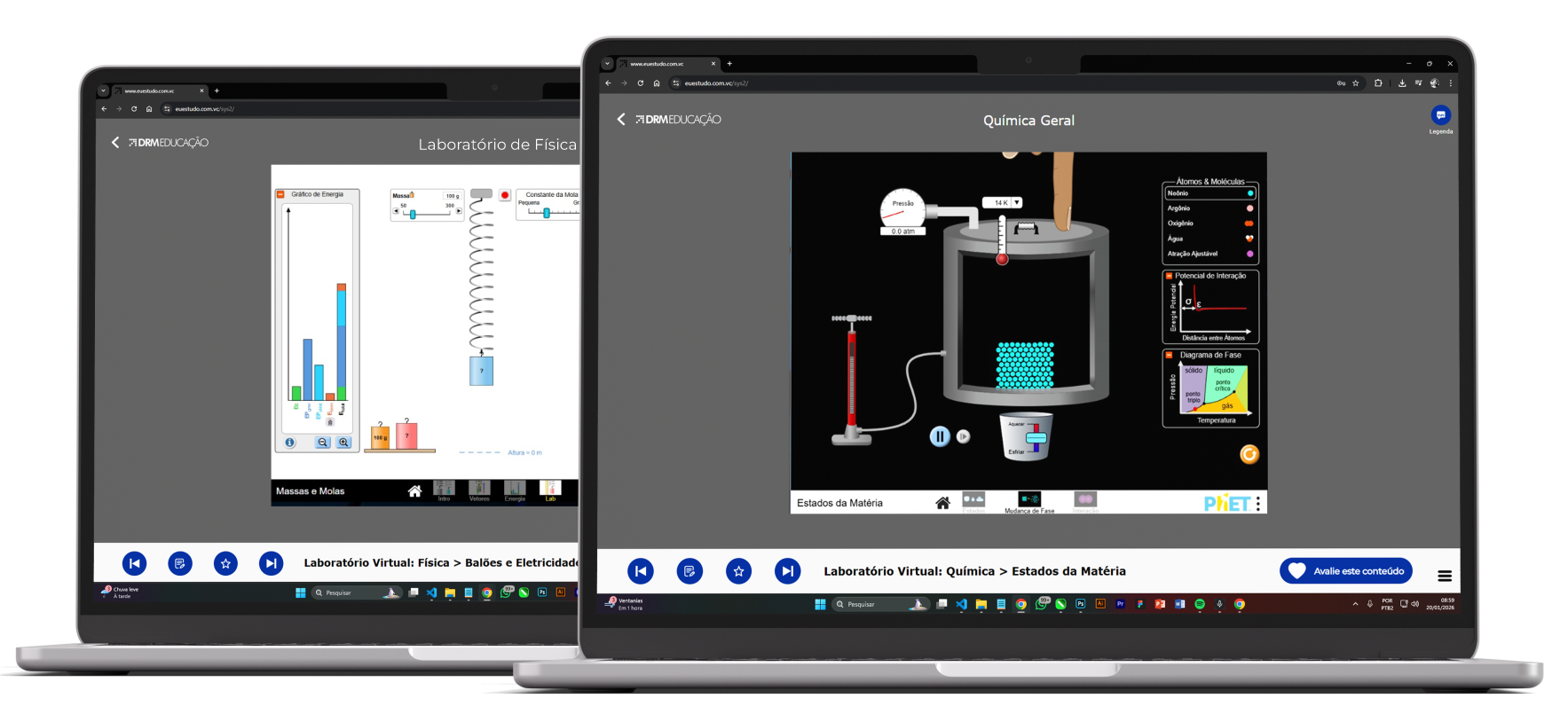 Notebook showing player in laboratory